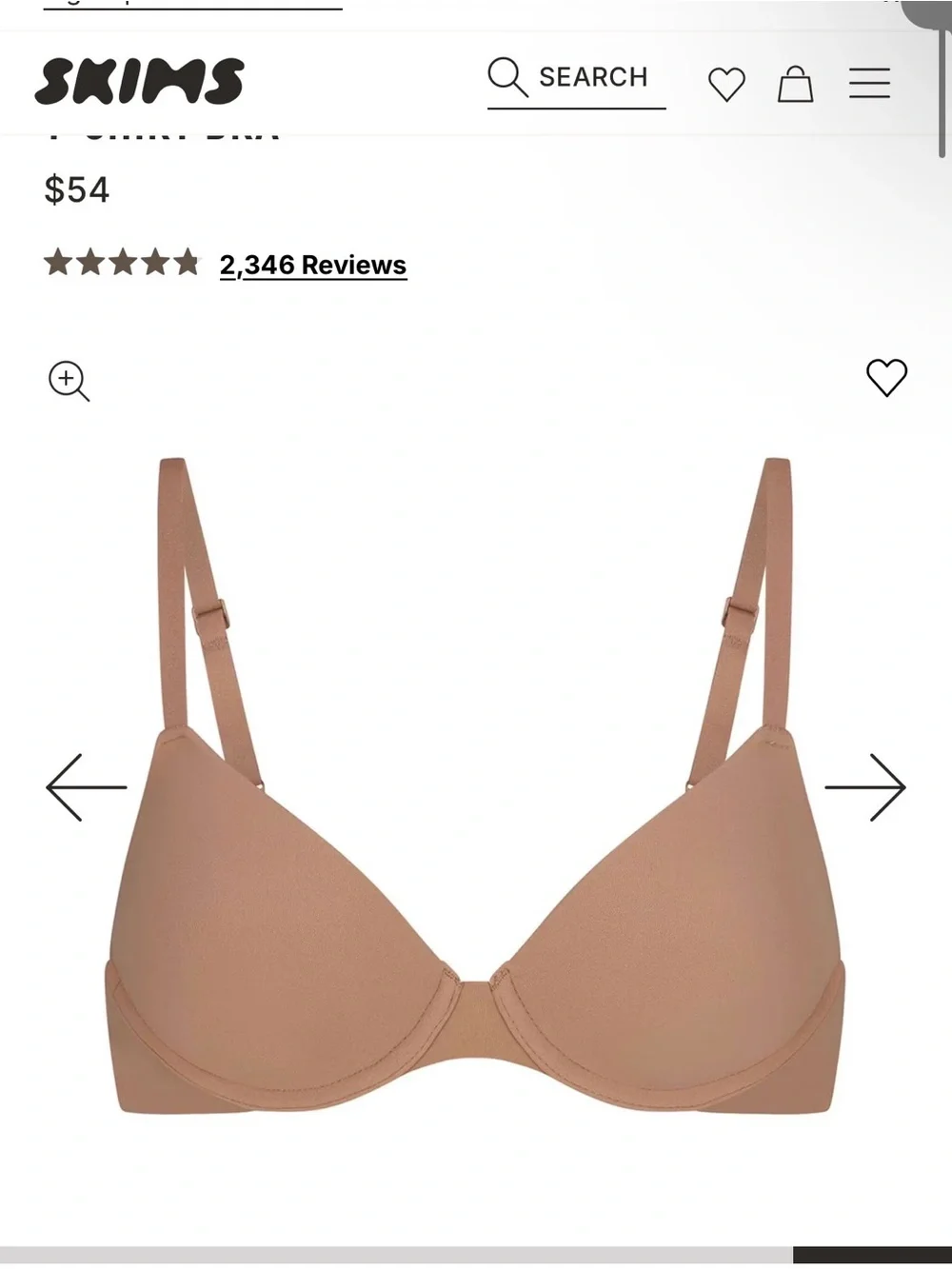 SKIMS fits everybody t shirt bra 34C - Picture 7 of 7